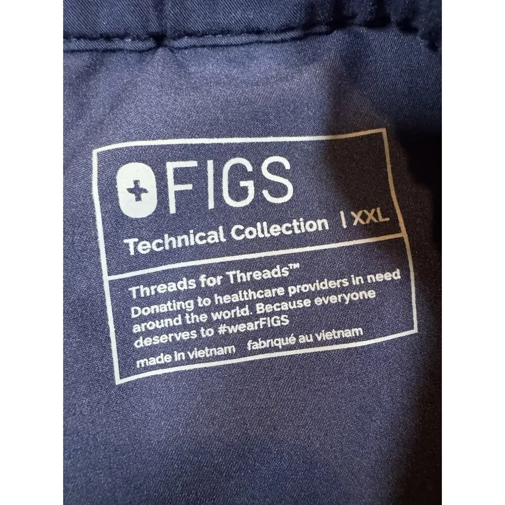 FIGS Men’s Pisco Basic XXL Navy Blue 2XL Scrub Pants #FM4500 PO 3180